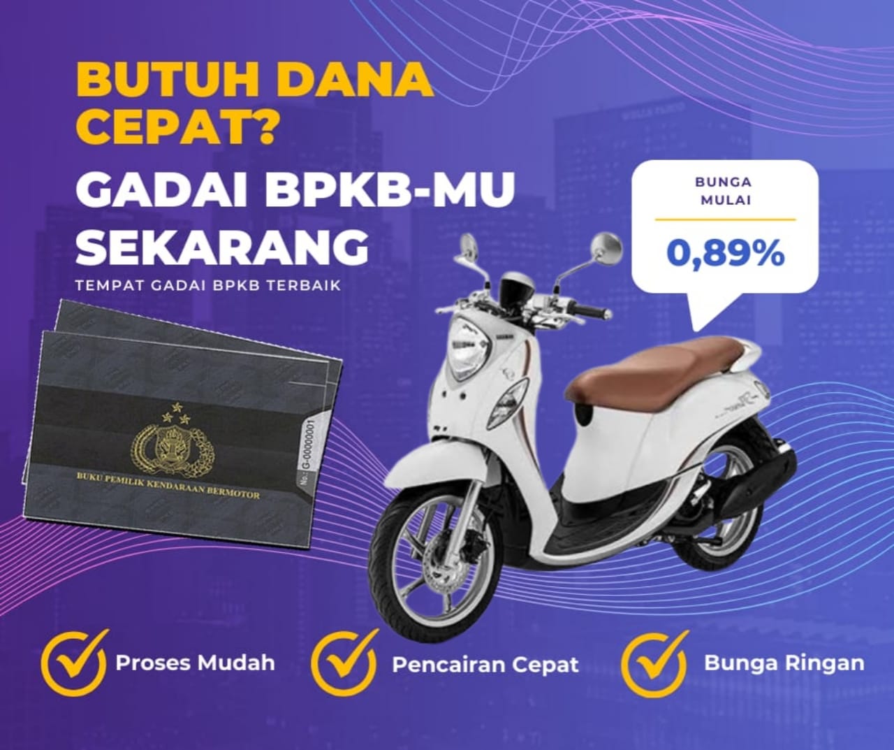Kredit Jaminan Bpkb Motor Yamaha Fino Grande Dapat Dana Berapa? Seperti Ini Simulasinya